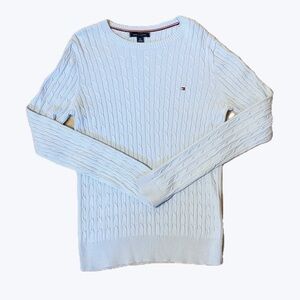 Tommy Hilfiger Light Blue Cable Knit Sweater
